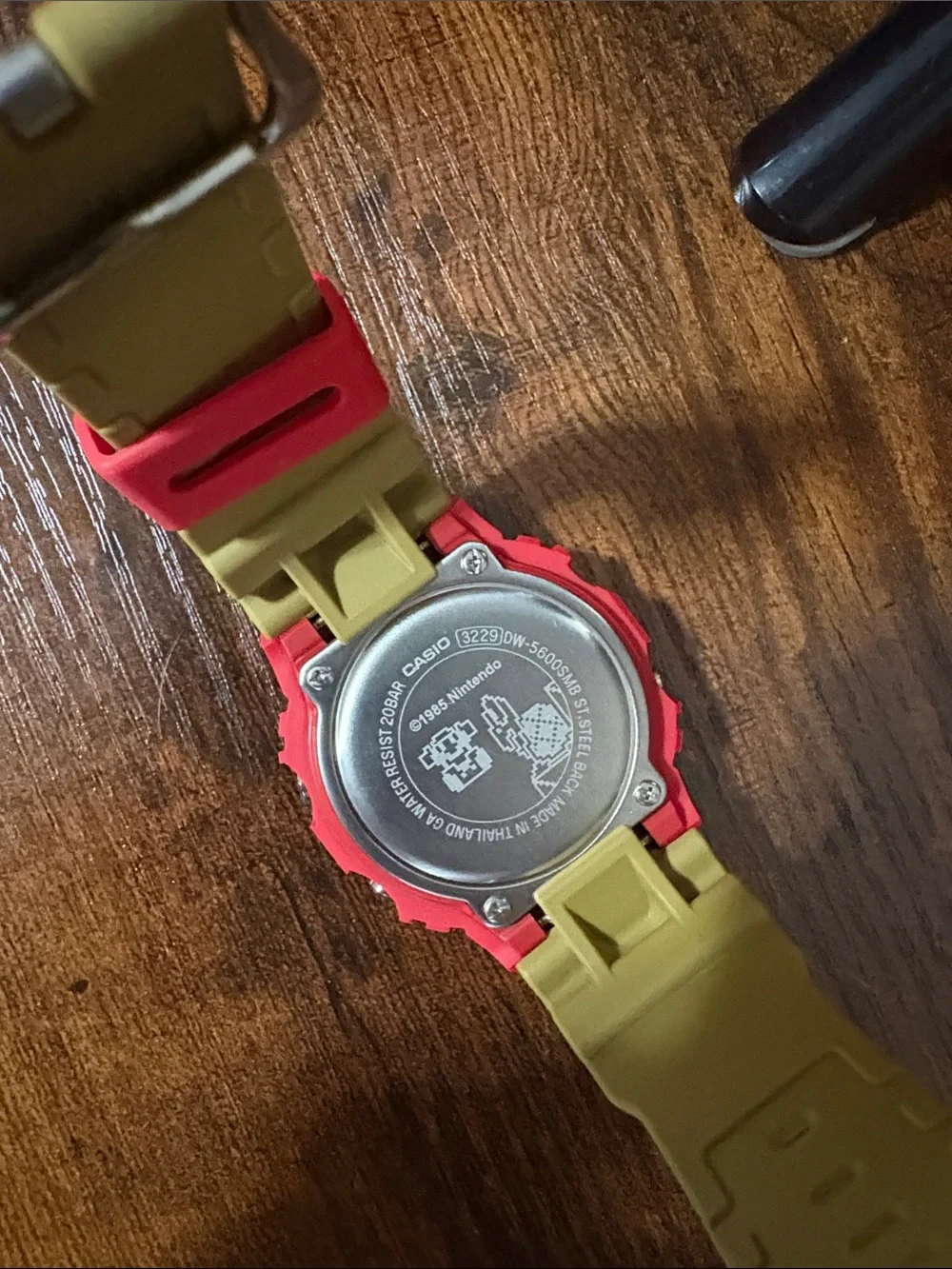 G-Shock Super Mario Bros. Red and Yellow Digital Watch